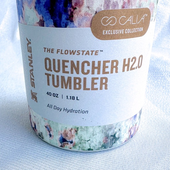 🎉HP! STANLEY x CALIA ✨NWT✨ 40 oz Quencher FlowState Tumbler - Ltd Ed Olive Eden - Picture 4 of 10